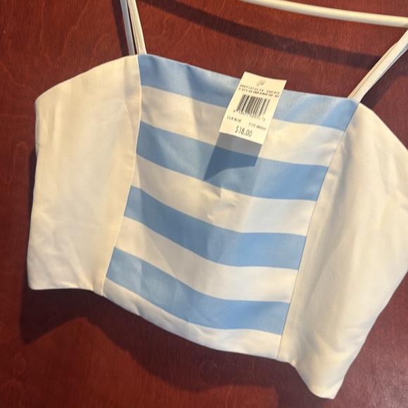 Endless Rose Blue Stripe Top and Pleated Skirt Set 
Both pieces are Medium - Picture 7 of 14